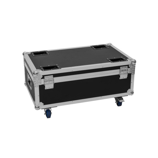 Flightcase ROADINGER per 4 LED CLS-18 QCL RGB/WW con Ruote Girevoli