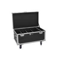 ROADINGER Flightcase per 4x Multiflood IP 8x10W RGBW Wash - Custodia con Ruote e Serrature