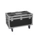 ROADINGER Flightcase per 4x Multiflood IP 8x10W RGBW Wash - Custodia con Ruote e Serrature
