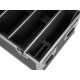 ROADINGER Flightcase per 4x Multiflood IP 8x10W RGBW Wash - Custodia con Ruote e Serrature