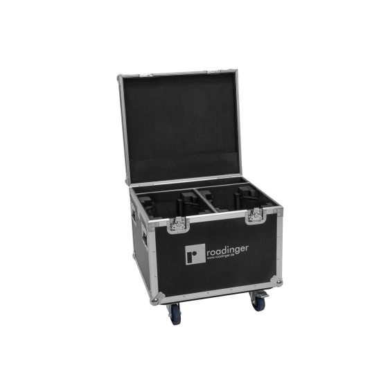 ROADINGER Flightcase Professionale con Ruote per 2 EYE-1940 - Custodia Imbottita con Vani Accessori