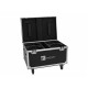 ROADINGER Flightcase Professionale per 4 EYE-740 MK2 con Ruote Girevoli e Vano Accessori