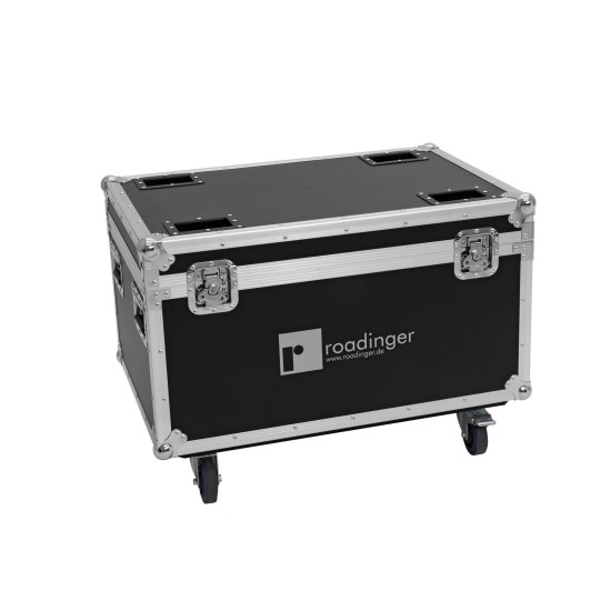 ROADINGER Flightcase Professionale per 4 EYE-740 MK2 con Ruote Girevoli e Vano Accessori