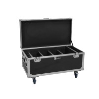 ROADINGER Flightcase Ricaricabile per 4 AKKU Multiflood IP 8x10W RGBW Wash CRMX