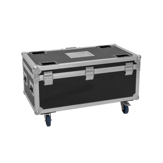 ROADINGER Flightcase Ricaricabile per 4 AKKU Multiflood IP 8x10W RGBW Wash CRMX