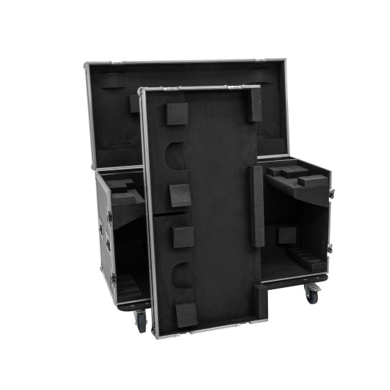 Flightcase ROADINGER 2x DMH-640 con Ruote Girevoli - Custodia Protettiva per Attrezzature