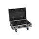ROADINGER Flightcase 8x AKKU Spot Mini IP UP-4 QCL MK2 con Ricarica e Ruote Girevoli