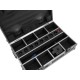 ROADINGER Flightcase 8x AKKU Spot Mini IP UP-4 QCL MK2 con Ricarica e Ruote Girevoli