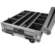 ROADINGER Flightcase 8x AKKU Spot Mini IP UP-4 QCL MK2 con Ricarica e Ruote Girevoli