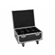 ROADINGER Flightcase 4x AKKU MBT-3 con ruote e funzione di ricarica per illuminazione professionale