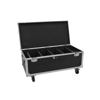 ROADINGER Flightcase per 4 Proiettori LED AKKU Multiflood IP 18x10W RGBW con Ricarica