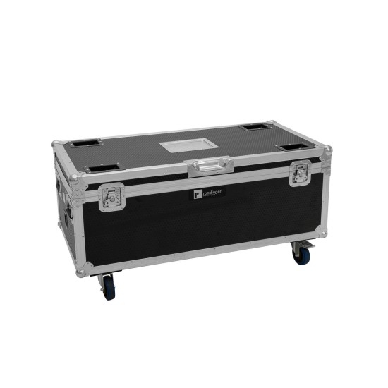 ROADINGER Flightcase per 4 Proiettori LED AKKU Multiflood IP 18x10W RGBW con Ricarica