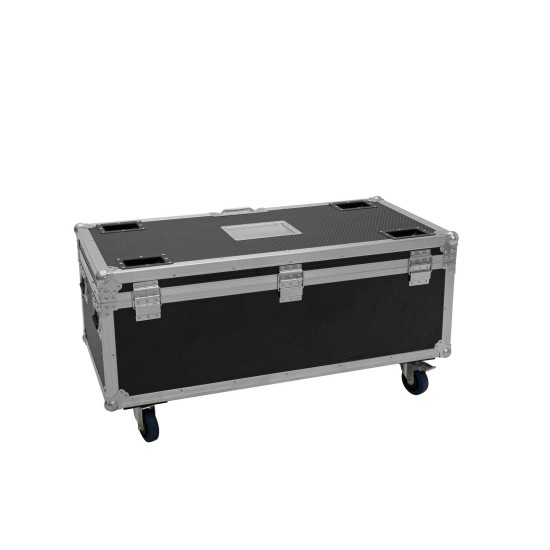 ROADINGER Flightcase per 4 Proiettori LED AKKU Multiflood IP 18x10W RGBW con Ricarica