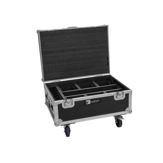 ROADINGER Flightcase con Ricarica per 6 AKKU IP TL-3 QCL Trusslight CRMX e Rotelle