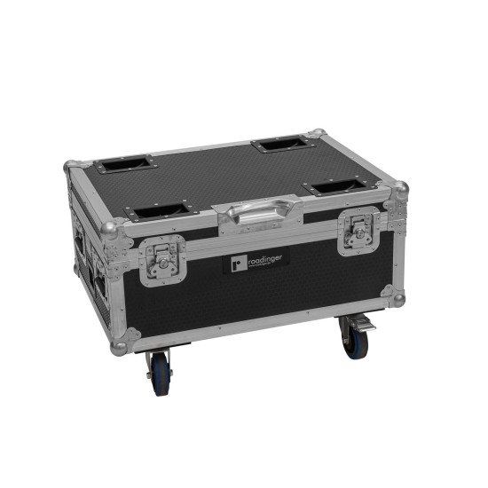 ROADINGER Flightcase con Ricarica per 6 AKKU IP TL-3 QCL Trusslight CRMX e Rotelle