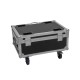 ROADINGER Flightcase con Ricarica per 6 AKKU IP TL-3 QCL Trusslight CRMX e Rotelle