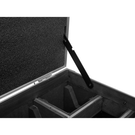 ROADINGER Flightcase con Ricarica per 6 AKKU IP TL-3 QCL Trusslight CRMX e Rotelle