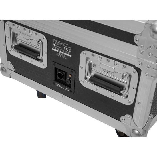 ROADINGER Flightcase con Ricarica per 6 AKKU IP TL-3 QCL Trusslight CRMX e Rotelle