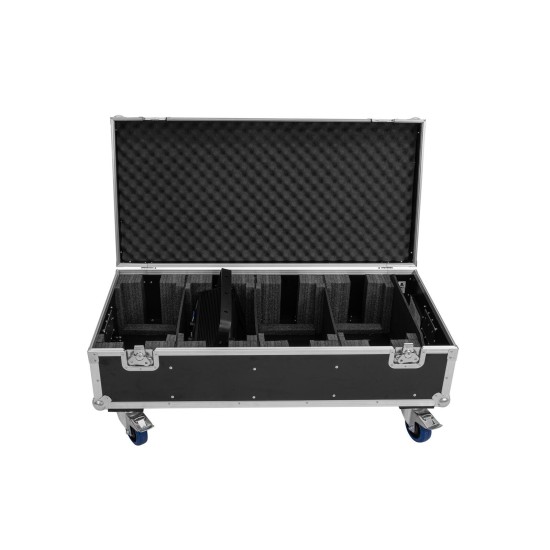 ROADINGER Flightcase Professionale con Ruote per 4 PLL-576 CW/WW
