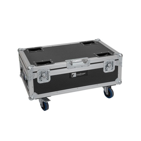 ROADINGER Flightcase Professionale per 6 AKKU UP-4 QCL Spot con Funzione di Ricarica e Ruote
