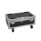 ROADINGER Flightcase Professionale per 6 AKKU UP-4 QCL Spot con Funzione di Ricarica e Ruote