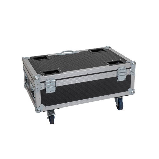ROADINGER Flightcase Professionale per 6 AKKU UP-4 QCL Spot con Funzione di Ricarica e Ruote