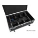 ROADINGER Flightcase Professionale per 6 AKKU UP-4 QCL Spot con Funzione di Ricarica e Ruote