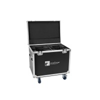 ROADINGER Flightcase Professionale per 2x DMH-190 con Ruote e Vassoi Impilabili