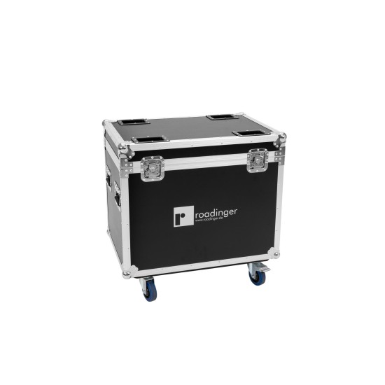 ROADINGER Flightcase Professionale per 2x DMH-190 con Ruote e Vassoi Impilabili