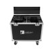 ROADINGER Flightcase Professionale per 2x DMH-190 con Ruote e Vassoi Impilabili