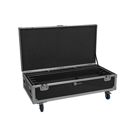Custodia ROADINGER Flightcase per 8x AKKU IP Pixel Tube 360° PRO CRMX con ricarica e ruote