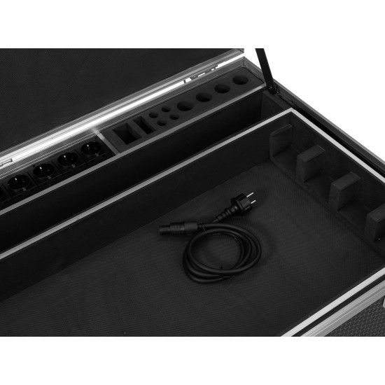 Custodia ROADINGER Flightcase per 8x AKKU IP Pixel Tube 360° PRO CRMX con ricarica e ruote