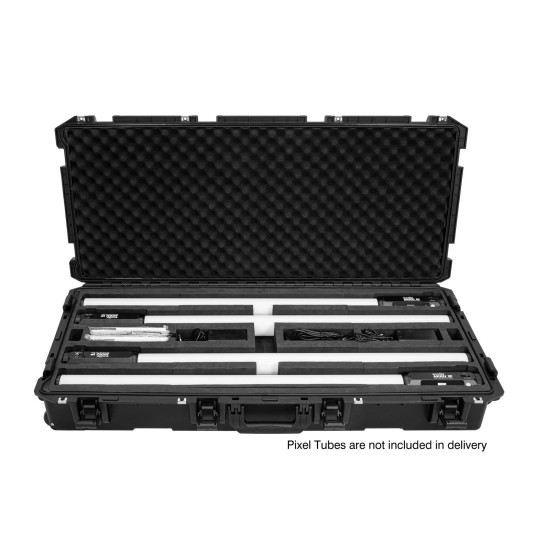 Custodia Professionale ROADINGER per 4x AKKU IP Pixel Tube 360° CRMX con Imbottitura e Funzione Trolley