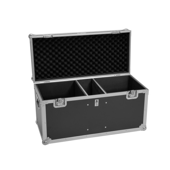 ROADINGER Flight Case Professionale per 2 Proiettori THA-100F MK3 con Imbottitura e Serrature a Farfalla