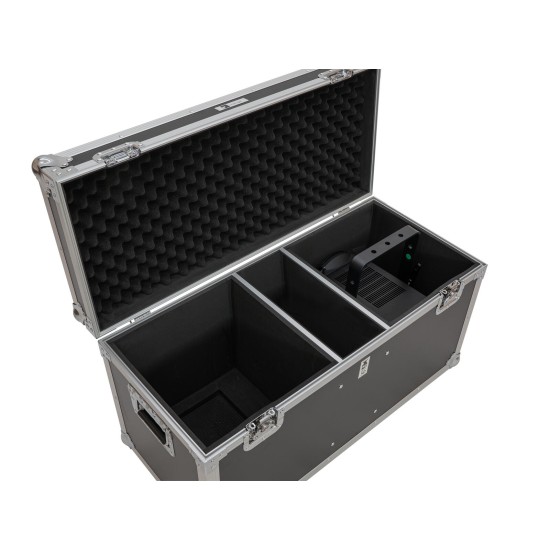 ROADINGER Flight Case Professionale per 2 Proiettori THA-100F MK3 con Imbottitura e Serrature a Farfalla