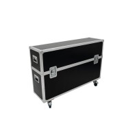 ROADINGER Flightcase 2x LCD ZL50 - Custodia Protettiva con Ruote Girevoli e Serrature a Farfalla