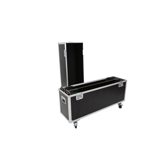 ROADINGER Flightcase 2x LCD ZL50 - Custodia Protettiva con Ruote Girevoli e Serrature a Farfalla