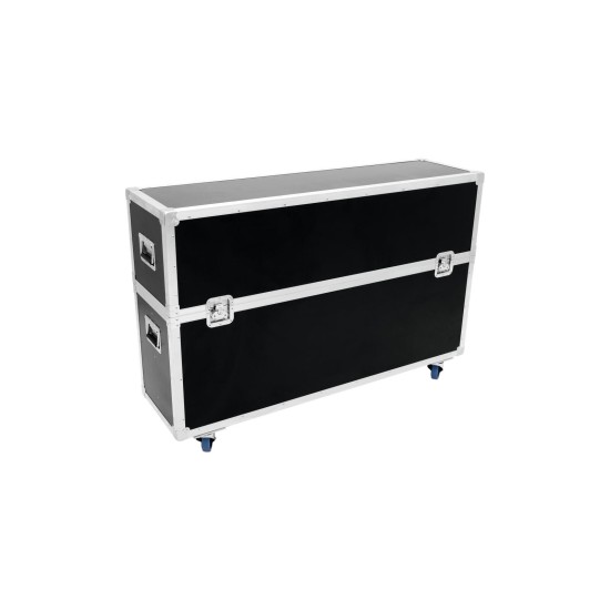 ROADINGER Flightcase per 2 LCD ZL55 con Ruote Girevoli - Alta Qualità