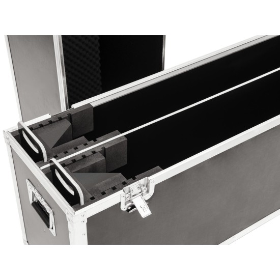 ROADINGER Flightcase per 2 LCD ZL55 con Ruote Girevoli - Alta Qualità