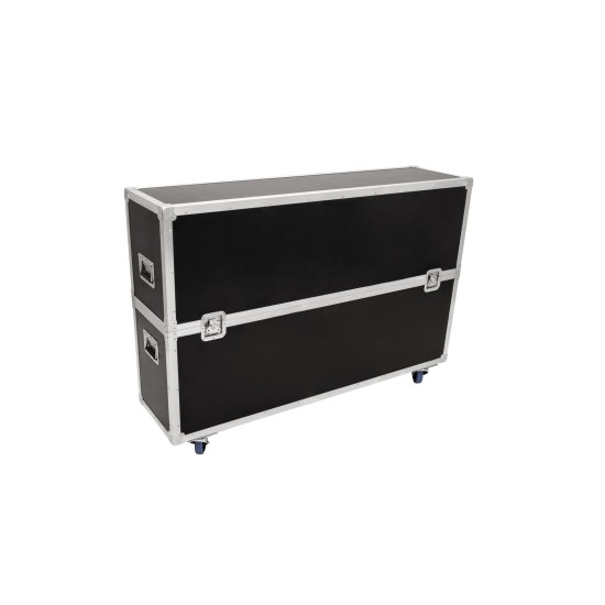 ROADINGER Flightcase 2x LCD ZL60 - Custodia Professionale con Ruote Girevoli per Schermi LCD
