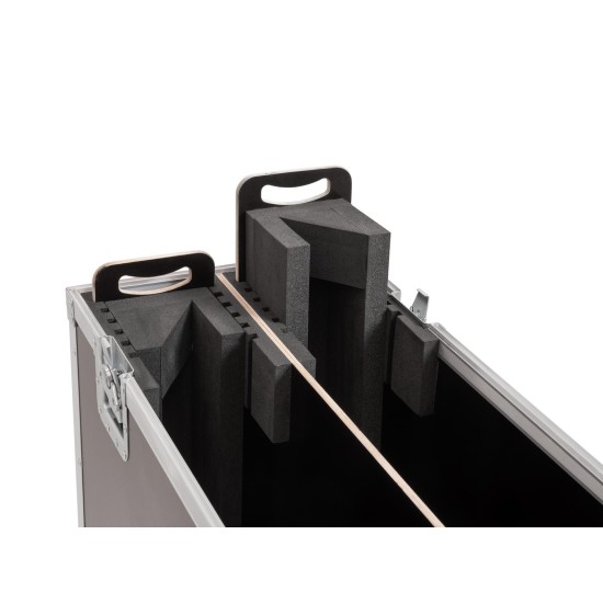 ROADINGER Flightcase 2x LCD ZL60 - Custodia Professionale con Ruote Girevoli per Schermi LCD