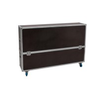 ROADINGER Flightcase Highline per 2 LCD ZL70 con Ruote Girevoli