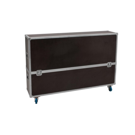 ROADINGER Flightcase Highline per 2 LCD ZL70 con Ruote Girevoli