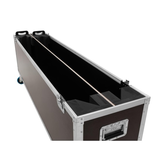 ROADINGER Flightcase Highline per 2 LCD ZL70 con Ruote Girevoli
