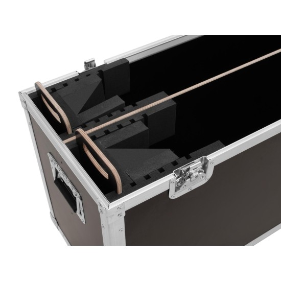 ROADINGER Flightcase Highline per 2 LCD ZL70 con Ruote Girevoli