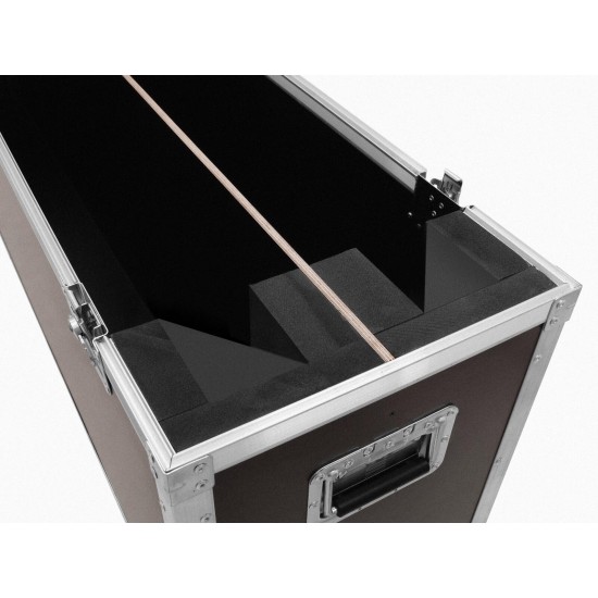ROADINGER Flightcase Highline per 2 LCD ZL70 con Ruote Girevoli