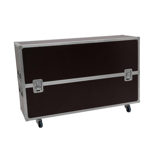 ROADINGER Flightcase 2x LCD ZL65 - Custodia Professionale con Ruote Girevoli e Imbottitura Schiuma