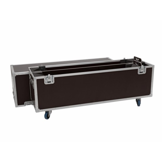 ROADINGER Flightcase 2x LCD ZL65 - Custodia Professionale con Ruote Girevoli e Imbottitura Schiuma