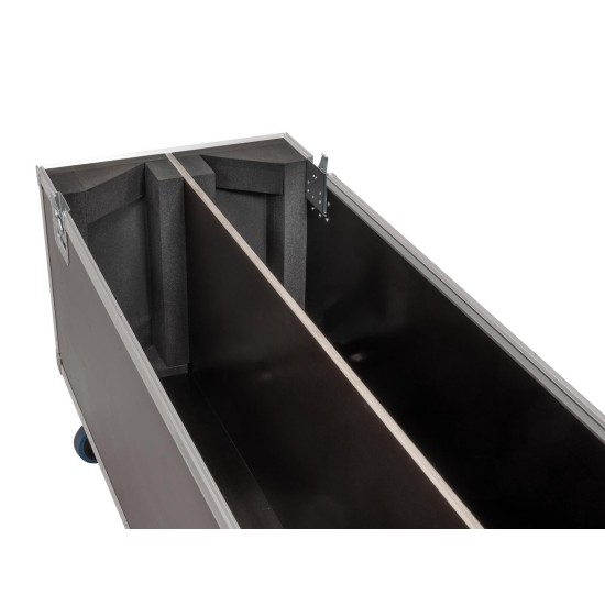ROADINGER Flightcase 2x LCD ZL65 - Custodia Professionale con Ruote Girevoli e Imbottitura Schiuma