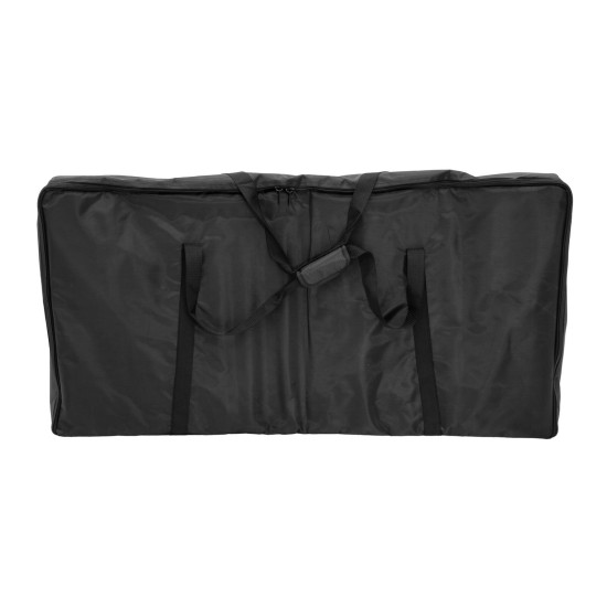 OMNITRONIC Mobile DJ Stand DJTV-1 con Copertura e Supporto TV per Effetti Luce